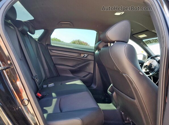 1HGCV1F36LA109570 2020 HONDA ACCORD Black Вид задніх сидінь