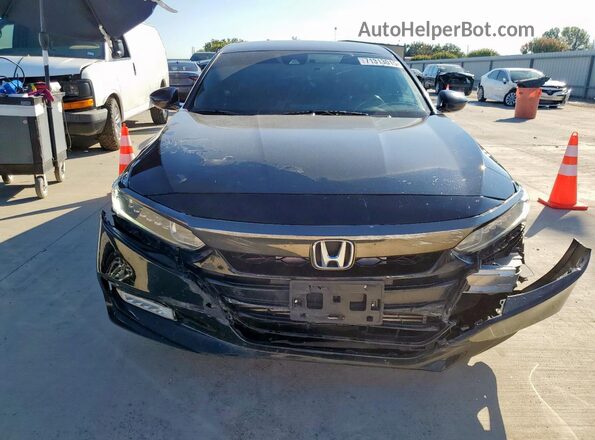 1HGCV1F36LA109570 2020 HONDA ACCORD Black Вид спереду
