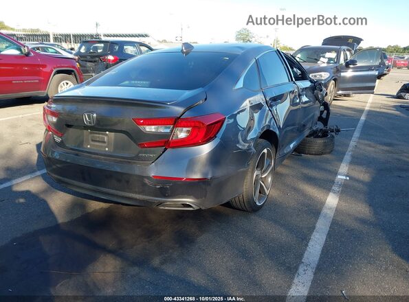 1HGCV1F37LA046429 2020 HONDA ACCORD Серый Задняя правая четверть