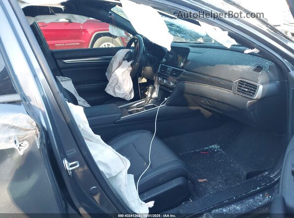 1HGCV1F37LA046429 2020 HONDA ACCORD Серый Вид салона спереди