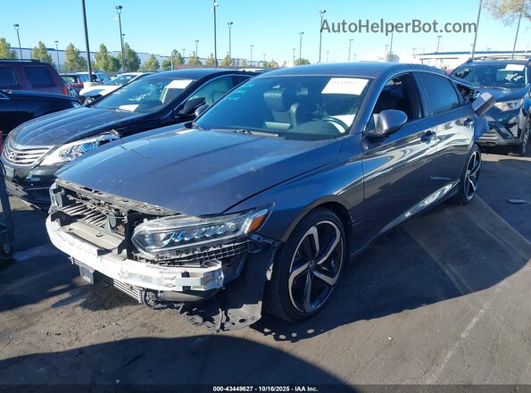 1HGCV1F37LA050626 2020 HONDA ACCORD Gray წინა მარცხენა ხედი სამი მეოთხედიდან
