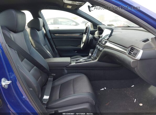 1HGCV1F37MA008622 2021 HONDA ACCORD Blue Widok wnętrza z przodu