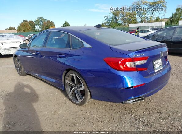 1HGCV1F37MA008622 2021 HONDA ACCORD Blue Tył lewy