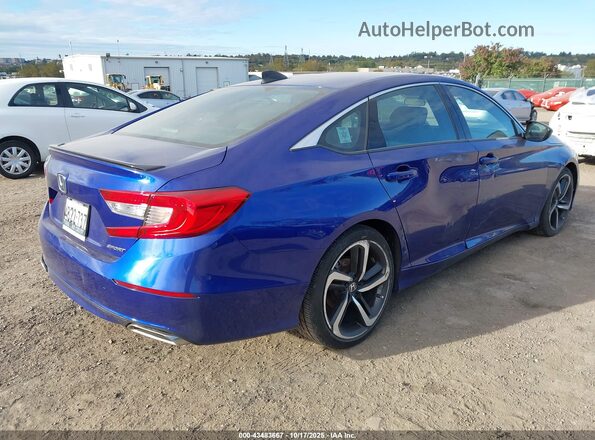 1HGCV1F37MA008622 2021 HONDA ACCORD Blue Tył prawy