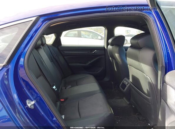1HGCV1F37MA008622 2021 HONDA ACCORD Blue Widok naklejki z numerem VIN