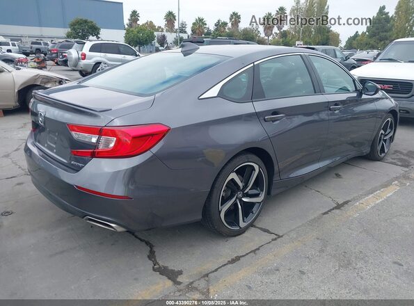 1HGCV1F38LA013360 2020 HONDA ACCORD Gray Հետևի աջ