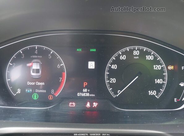 1HGCV1F38LA013360 2020 HONDA ACCORD Gray Հետևի նստատեղերի տեսք