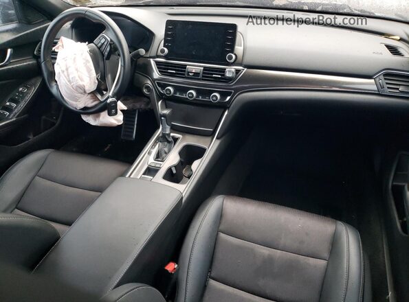 1HGCV1F38LA057651 2020 HONDA ACCORD Black Widok deski rozdzielczej