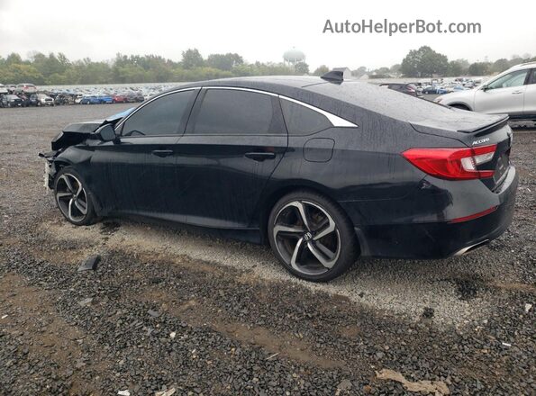 1HGCV1F38LA057651 2020 HONDA ACCORD Black Tył lewy