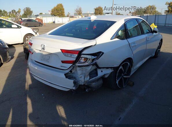 1HGCV1F38LA145048 2020 HONDA ACCORD White Tył prawy