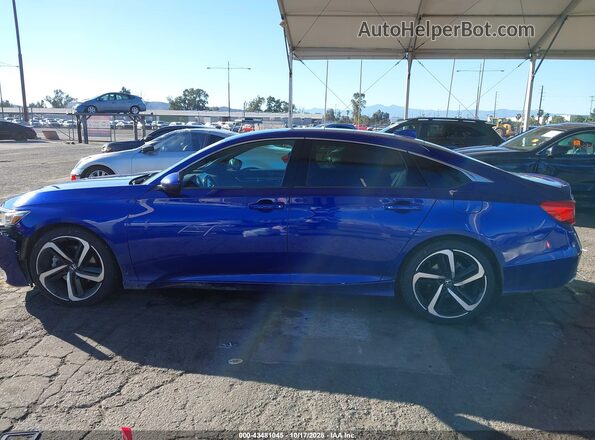 1HGCV1F38LA149066 2020 HONDA ACCORD Синий Панорамный вид салона 360°