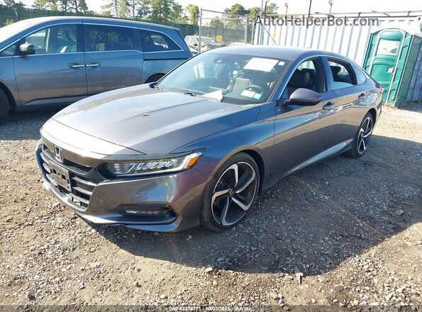 1HGCV1F39LA017675 2020 HONDA ACCORD Gray Առջևի ձախ երեք քառորդ տեսարան