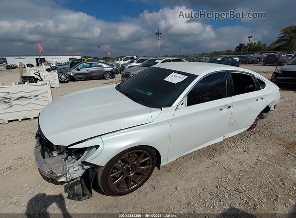 1HGCV1F3XNA124432 2022 HONDA ACCORD White წინა მარცხენა ხედი სამი მეოთხედიდან