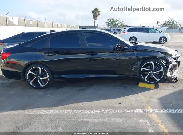 1HGCV1F40NA017494 2022 HONDA ACCORD Black Вид задньої частини салону