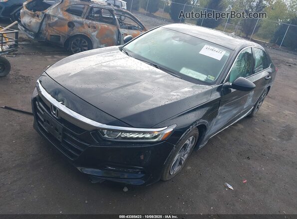 1HGCV1F45LA106037 2020 HONDA ACCORD Black Առջևի ձախ երեք քառորդ տեսարան