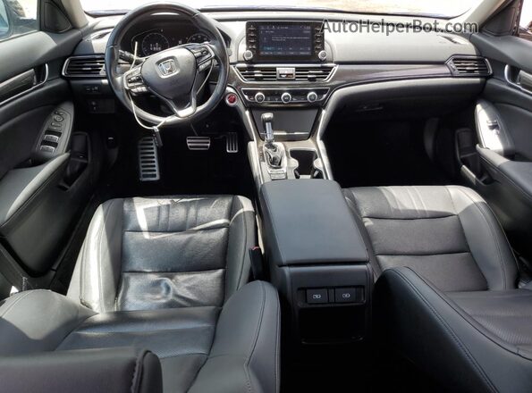 1HGCV1F45NA056310 2022 HONDA ACCORD Синий Вид панели приборов