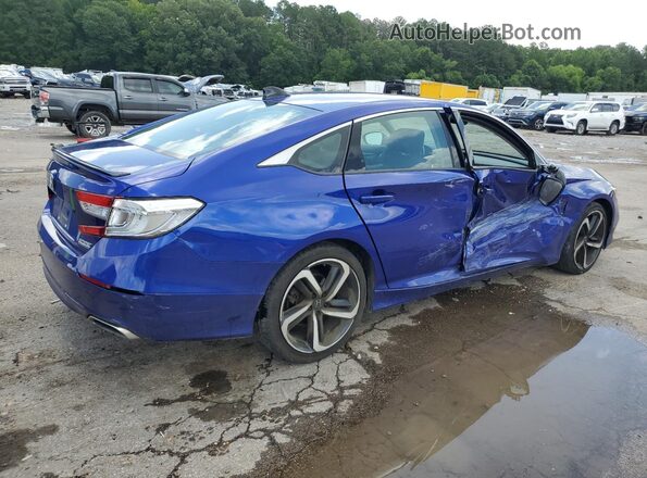 1HGCV1F45NA056310 2022 HONDA ACCORD Синий Задняя правая четверть