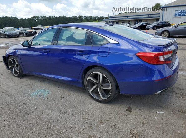 1HGCV1F45NA056310 2022 HONDA ACCORD Синий Задняя левая четверть