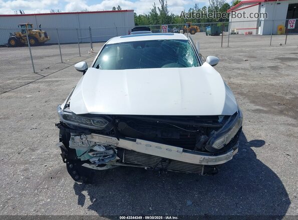 1HGCV1F46LA056166 2020 HONDA ACCORD White Widok zestawu wskaźników