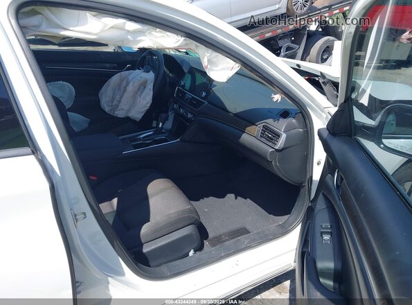 1HGCV1F46LA056166 2020 HONDA ACCORD White Widok wnętrza z przodu