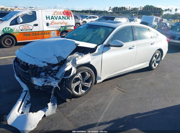 1HGCV1F47LA152517 2020 HONDA ACCORD White Առջևի ձախ երեք քառորդ տեսարան