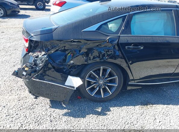 1HGCV1F55NA045641 2022 HONDA ACCORD Black Widok z przodu