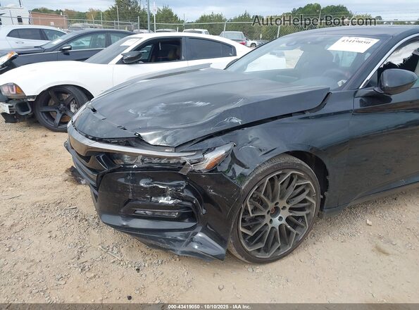 1HGCV2F32LA023324 2020 HONDA ACCORD Black Front view