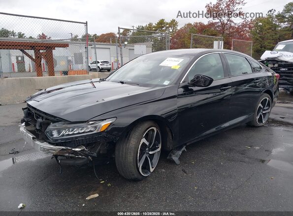 1HGCV2F33LA013224 2020 HONDA ACCORD Black Vista tres cuartos delantera izquierda