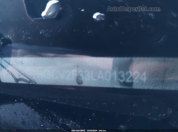1HGCV2F33LA013224 2020 HONDA ACCORD Black 