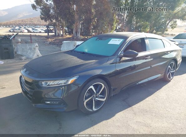 1HGCV2F37LA004364 2020 HONDA ACCORD Black Front left