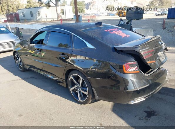 1HGCV2F37LA004364 2020 HONDA ACCORD Black Rear left