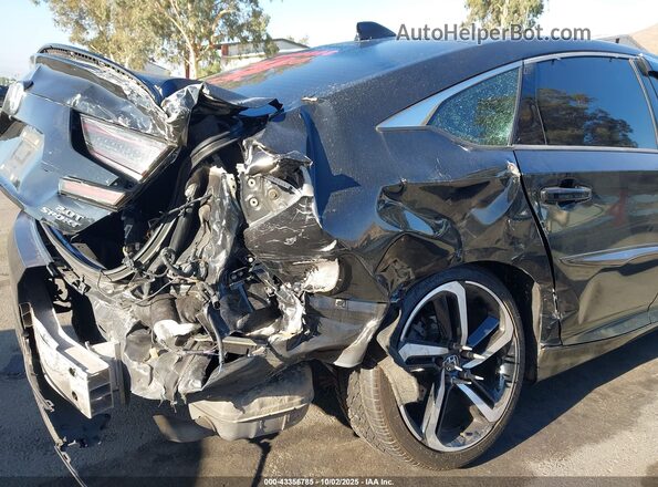 1HGCV2F37LA004364 2020 HONDA ACCORD Black Front view