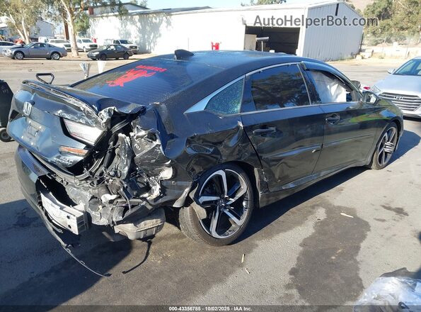 1HGCV2F37LA004364 2020 HONDA ACCORD Black Rear right