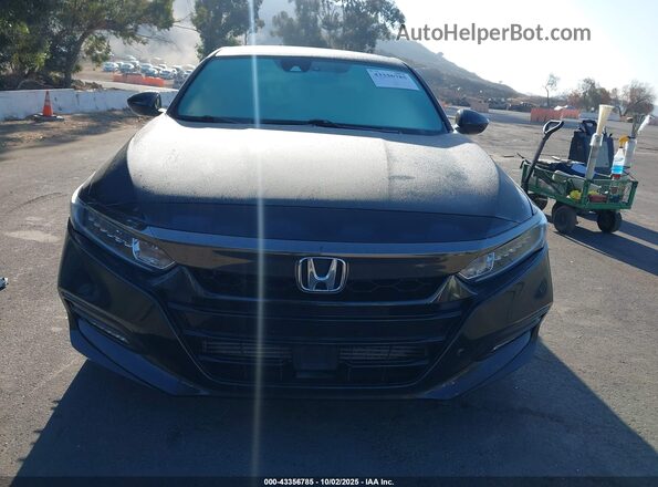 1HGCV2F37LA004364 2020 HONDA ACCORD Black Instrument cluster view