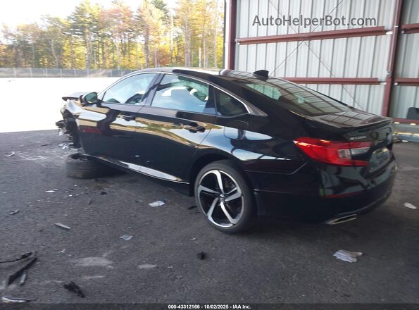 1HGCV2F38LA027328 2020 HONDA ACCORD Black Հետևի ձախ