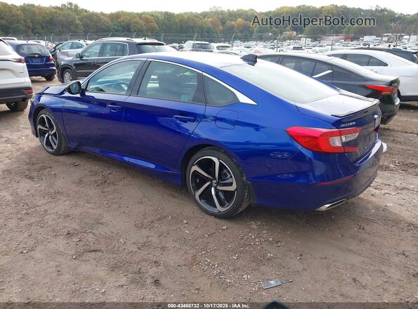 1HGCV2F39NA000948 2022 HONDA ACCORD Синий Задняя левая четверть