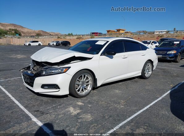 1HGCV2F3XLA007730 2020 HONDA ACCORD White Vista tres cuartos delantera izquierda