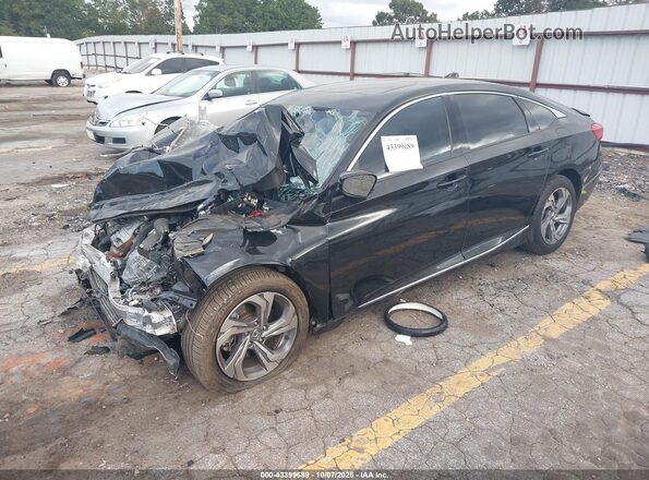 1HGCV2F51LA029973 2020 HONDA ACCORD Black Vista tres cuartos delantera izquierda