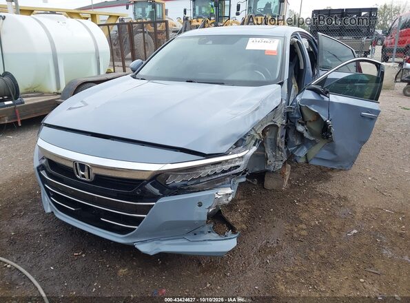 1HGCV2F92NA001444 2022 HONDA ACCORD Gray Передня ліва чверть