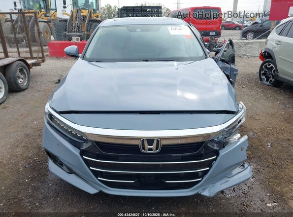 1HGCV2F92NA001444 2022 HONDA ACCORD Gray Вид задньої частини салону