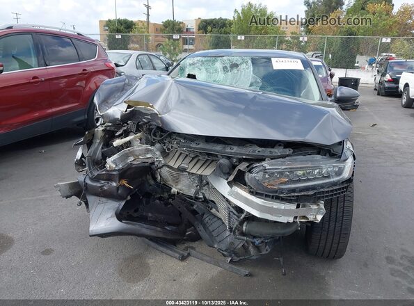 1HGCV2F93JA010017 2018 HONDA ACCORD Gray Vista del cuadro de instrumentos