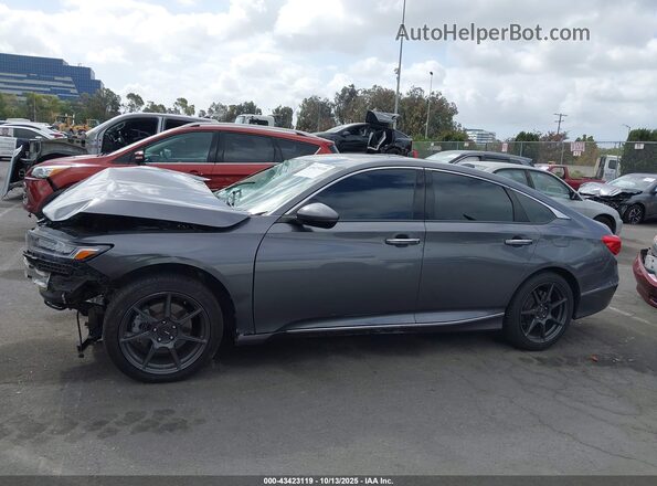 1HGCV2F93JA010017 2018 HONDA ACCORD Gray Vista interior de 360 grados