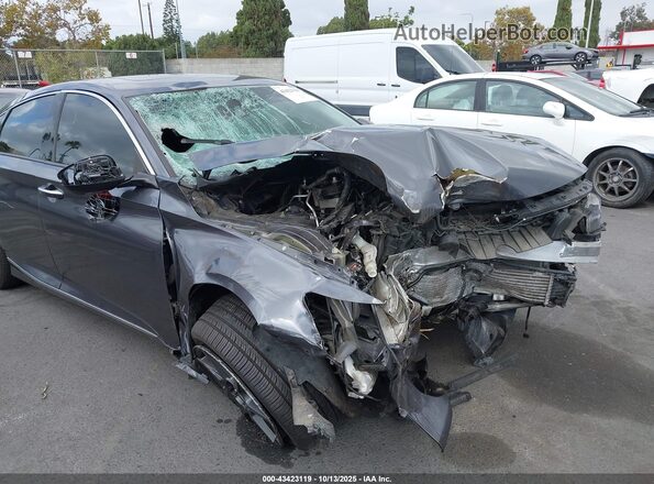 1HGCV2F93JA010017 2018 HONDA ACCORD Gray Vista frontal