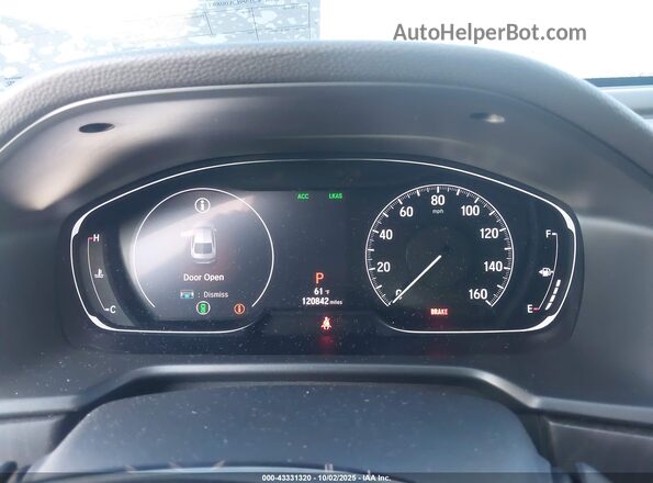 1HGCV2F99LA008937 2020 HONDA ACCORD Black Հետևի նստատեղերի տեսք