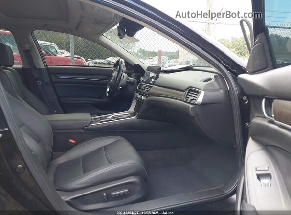 1HGCV2F9XNA012434 2022 HONDA ACCORD Black Вид салону спереду