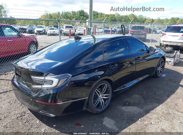 1HGCV2F9XNA012434 2022 HONDA ACCORD Black Задня права чверть