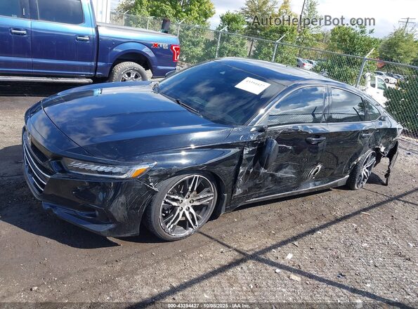 1HGCV2F9XNA012434 2022 HONDA ACCORD Black Панорамний вид салону 360°