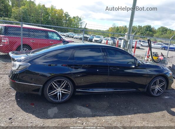 1HGCV2F9XNA012434 2022 HONDA ACCORD Black Вид задньої частини салону