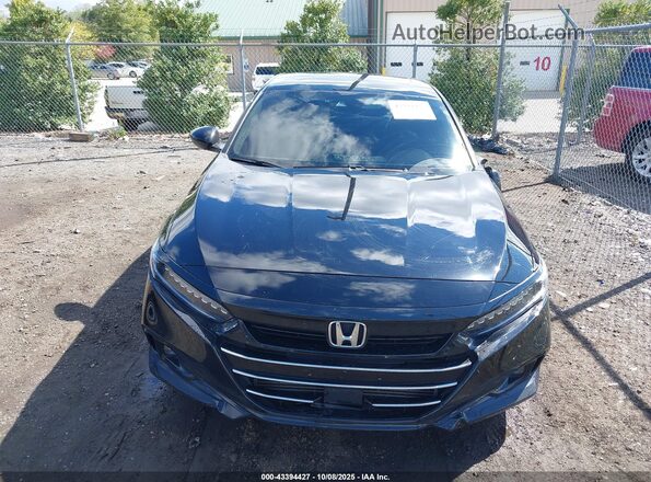1HGCV2F9XNA012434 2022 HONDA ACCORD Black Вид щитка приладів