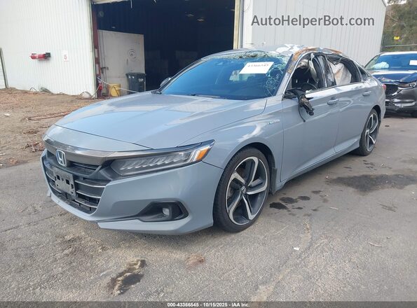 1HGCV3F22NA004854 2022 HONDA ACCORD Gray Vista tres cuartos delantera izquierda